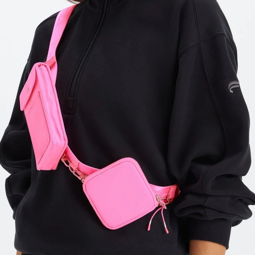 NWT Fabletics  Modular Crossbody Clip Electric Rose